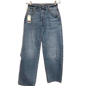 NWT Daily Blue by Adriano Goldschmied Wide Barrel Cotton Jeans Size 24